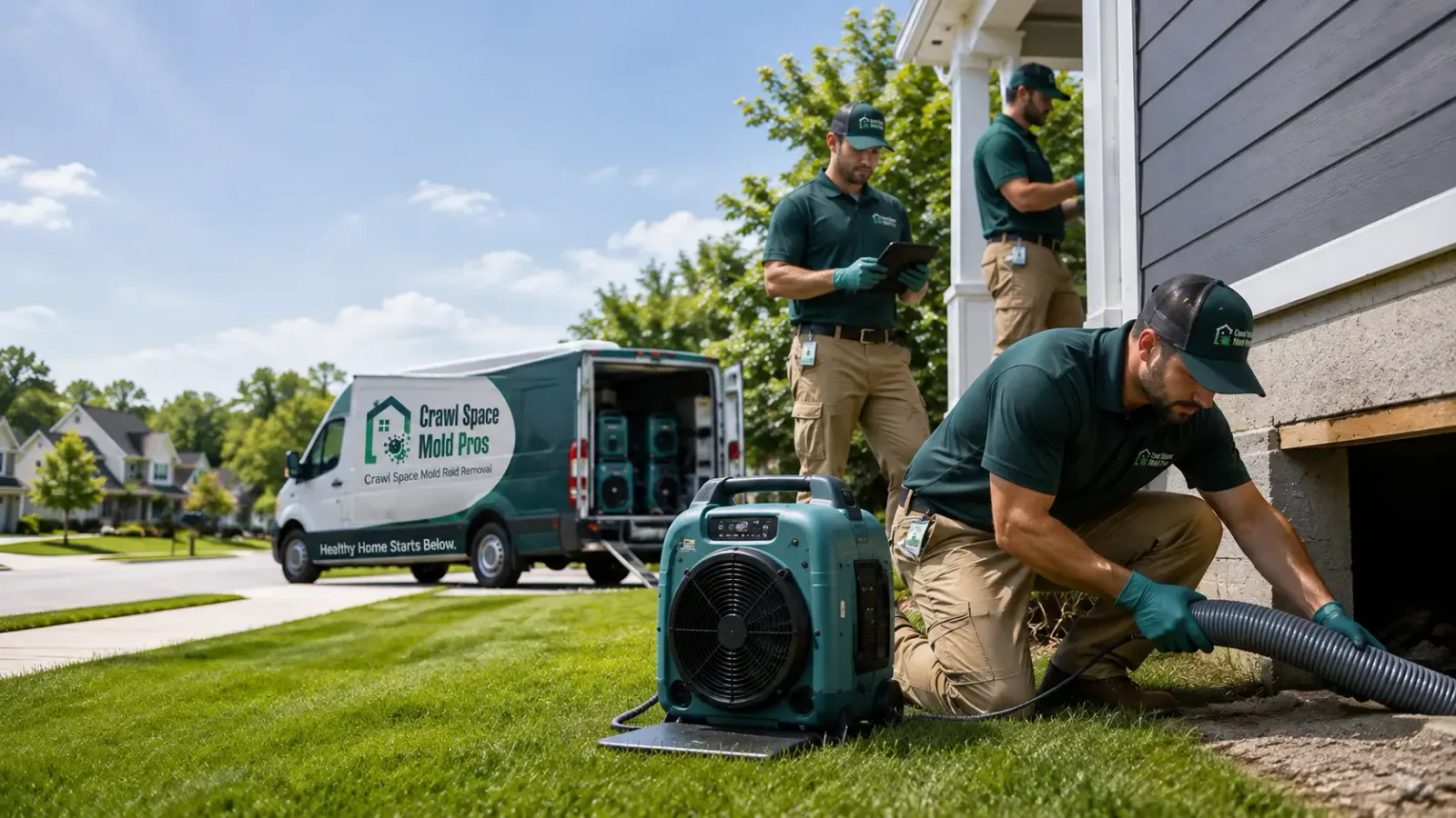 Crawl Space Mold Removal in Whitehorse, SD